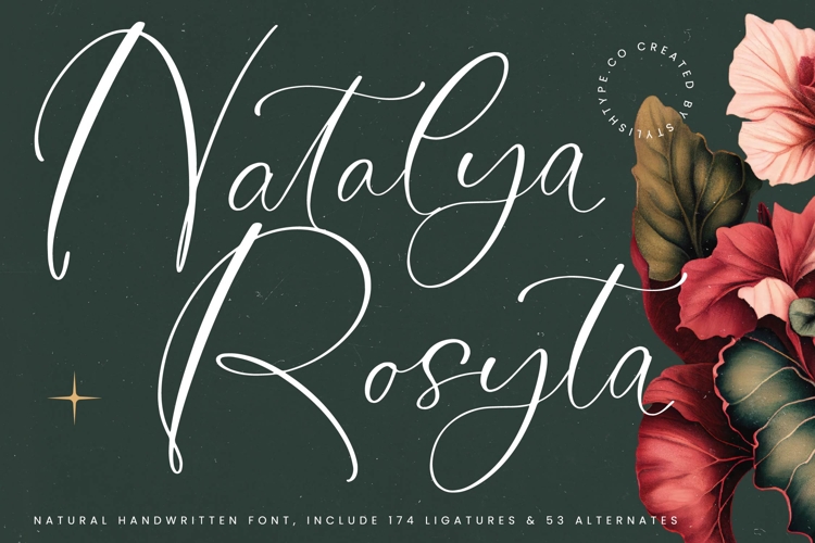 Natalya Rosyta - Natural Handwritten Font