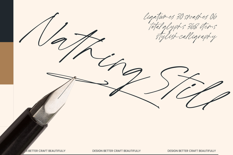 Nathing Still - Stylish Calligraphy