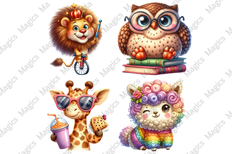 Funny Whimsical Animal PNG Sublimation