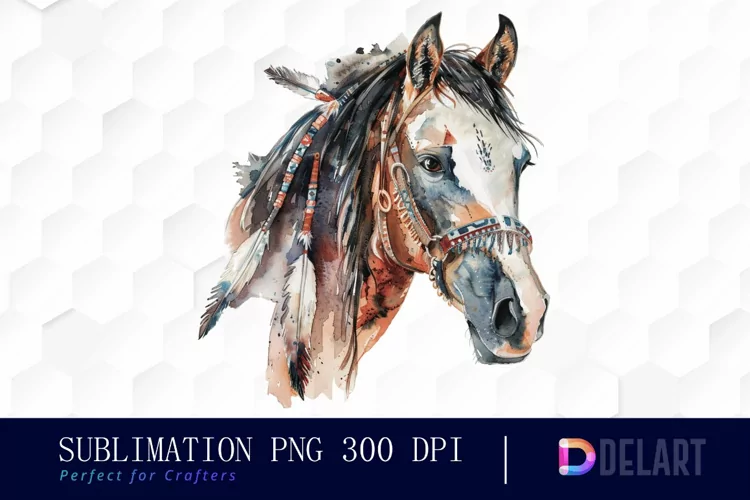 Native Horse Graphics Clipart