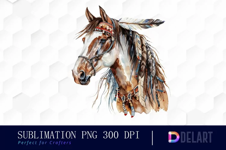Native Horse Graphics Clipart