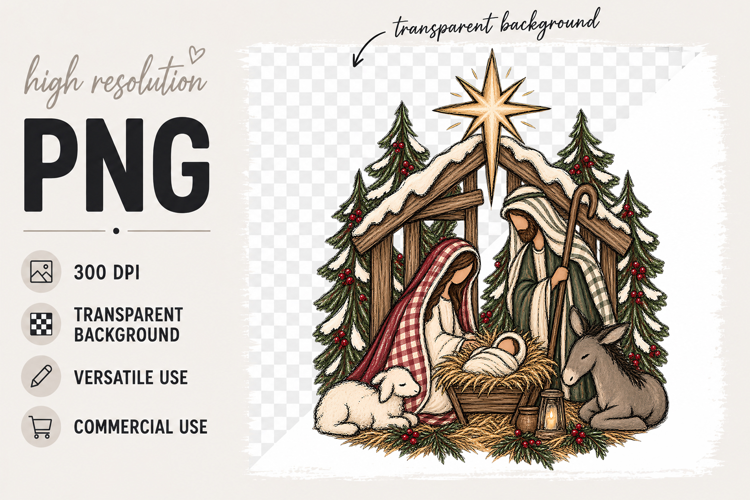 Nativity png, Jesus png, Christian Christmas png