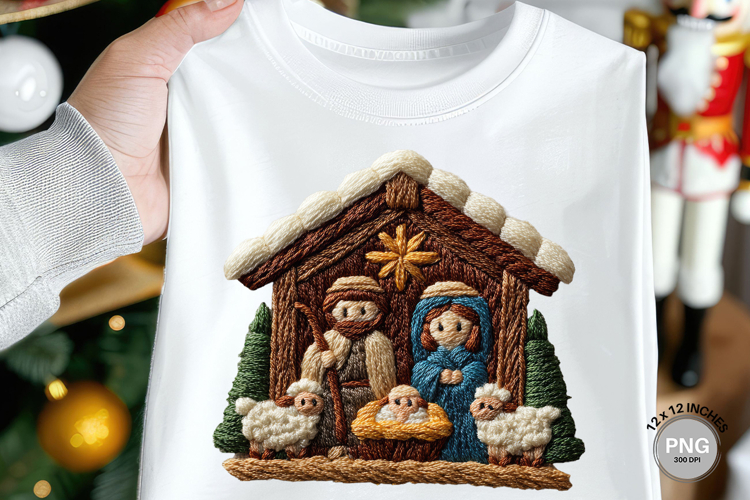 Nativity Scene Latch Hook Yarn Crochet Jesus Christmas_12