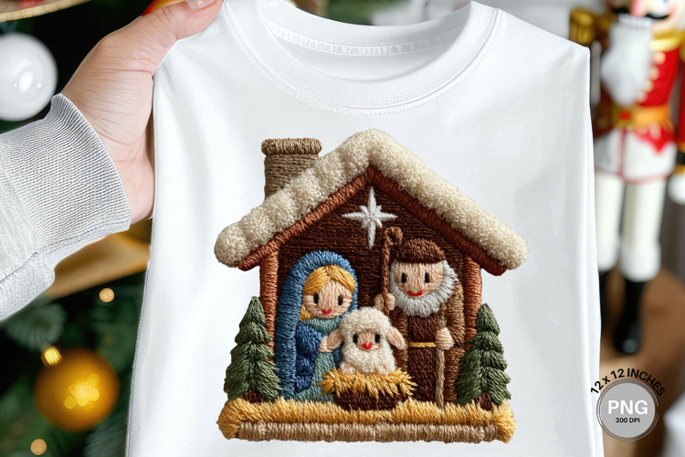 Nativity Scene Latch Hook Yarn Crochet Jesus Christmas_2