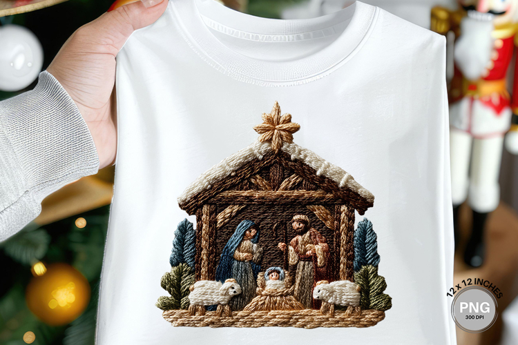 Nativity Scene Latch Hook Yarn Crochet Jesus Christmas_9