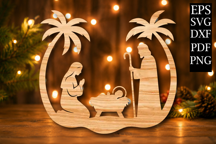 Nativity Scene Laser Cut Image 7