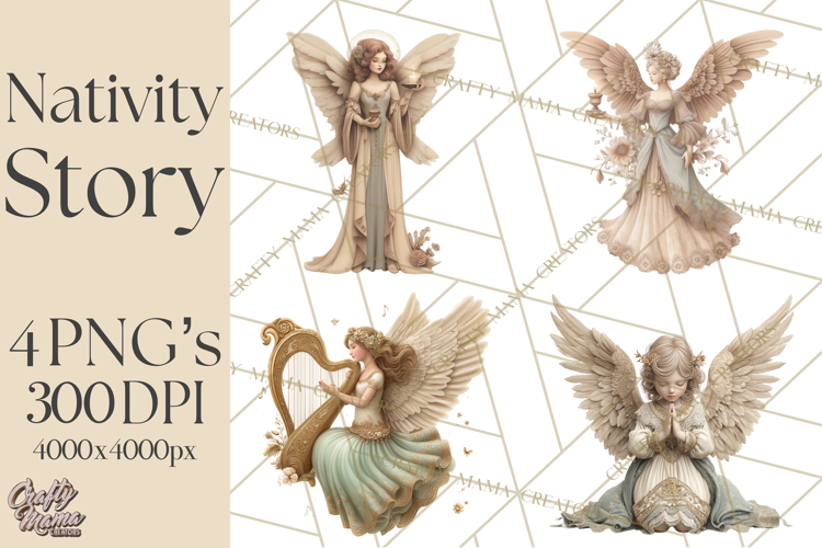 Nativity Scene Clipart, Holy Family   Three Kings PNG