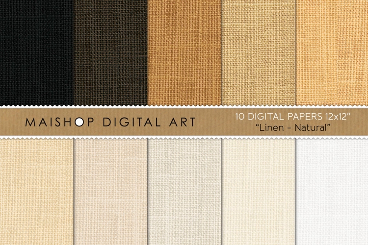 Natural Linen Fabric Realistic Textured Backgrounds