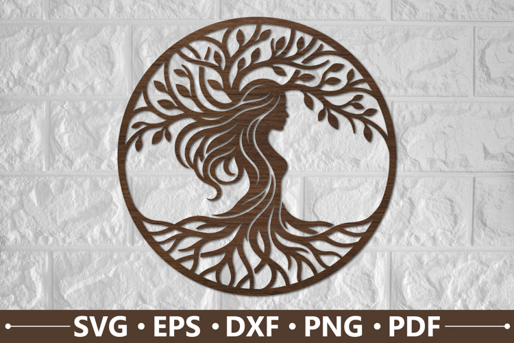 Nature Goddess Tree SVG