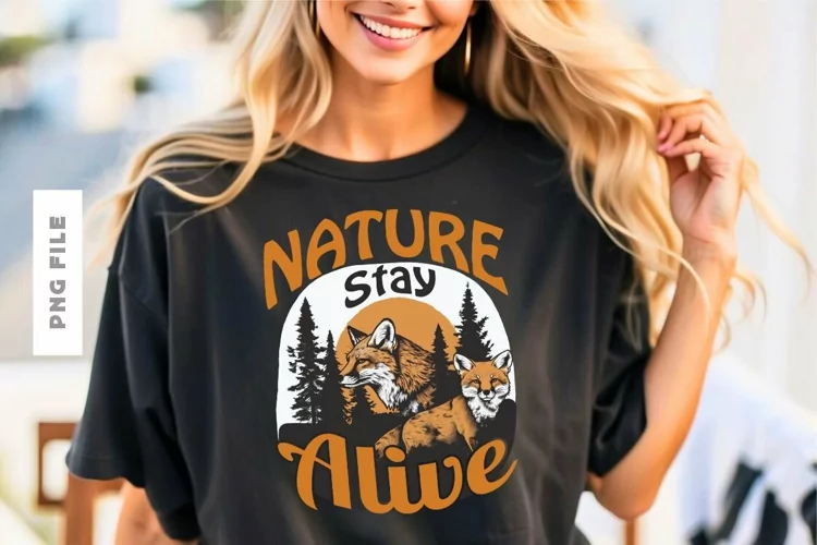 Nature Stay Alive T shirt Design