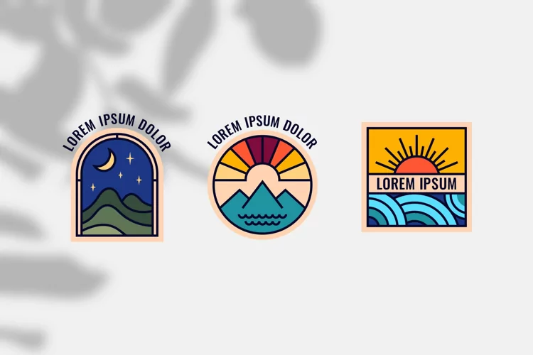 Nature Vintage Logo Labels