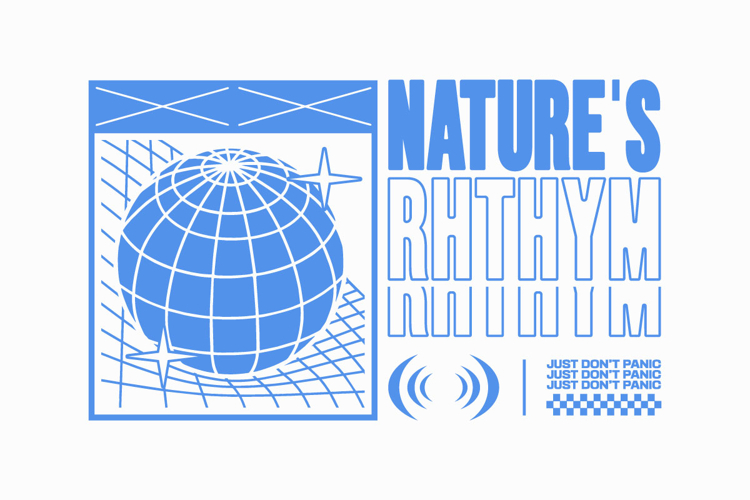 Natures Minimal Urban Typography T-shirt Design
