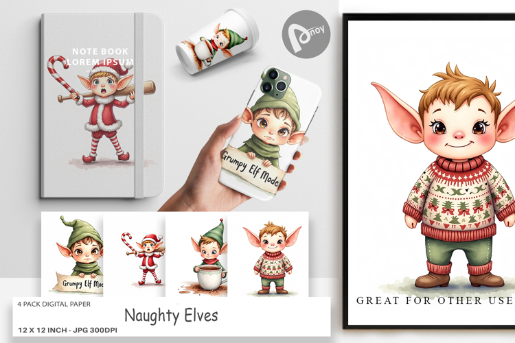 Christmas Watercolor Clipart Image 13