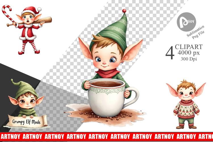 Christmas Watercolor Clipart Image 15