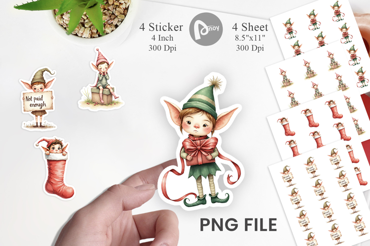 Christmas Watercolor Clipart Image 6