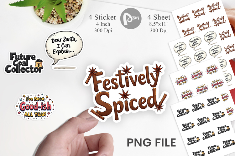 Naughty List Christmas Sticker