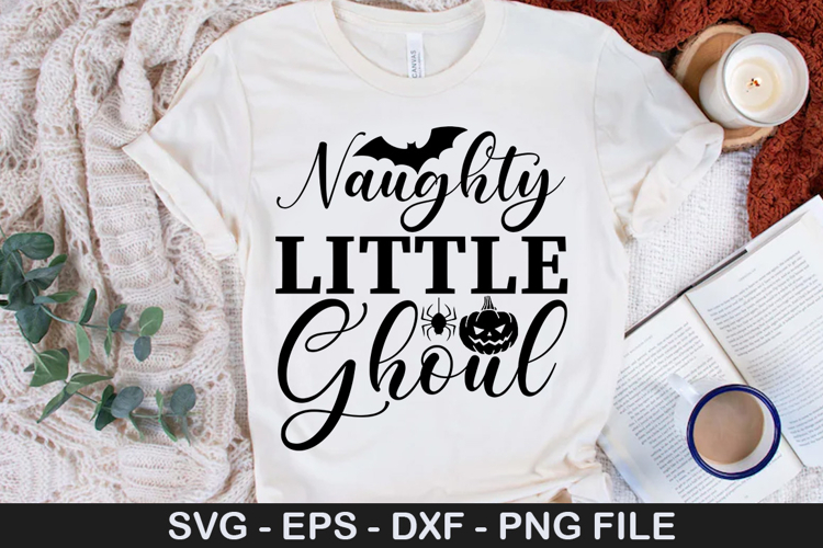 Naughty Little Ghoul - Halloween SVG Design