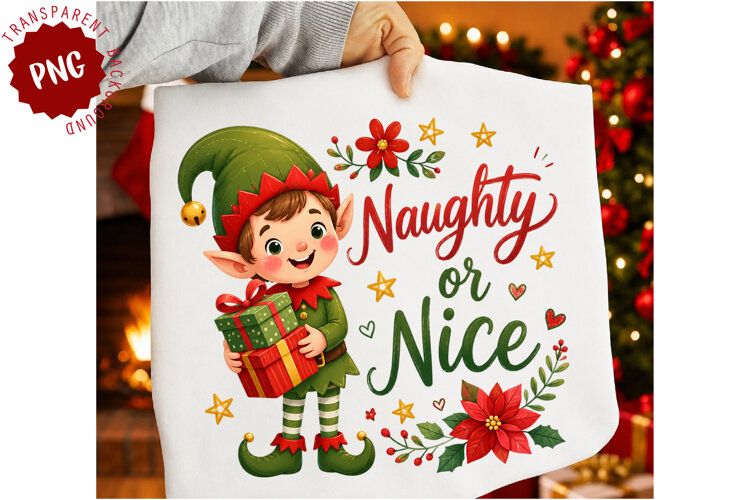 Naughty or Nice PNG example image 1
