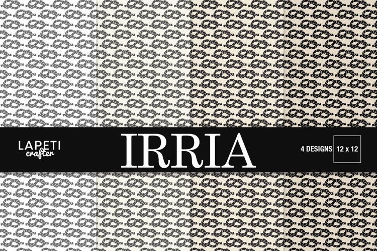 Nautical Rope Digital Paper, Marine Knot Pattern 12x12