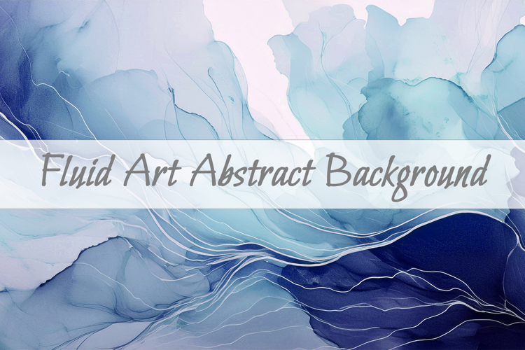 Navy Blue Watercolor Abstract Background - Fluid Art