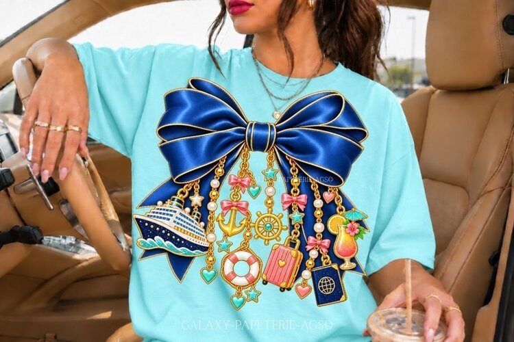 Navy Cruise Bow PNG with Ship and Nautical Charms example image 1