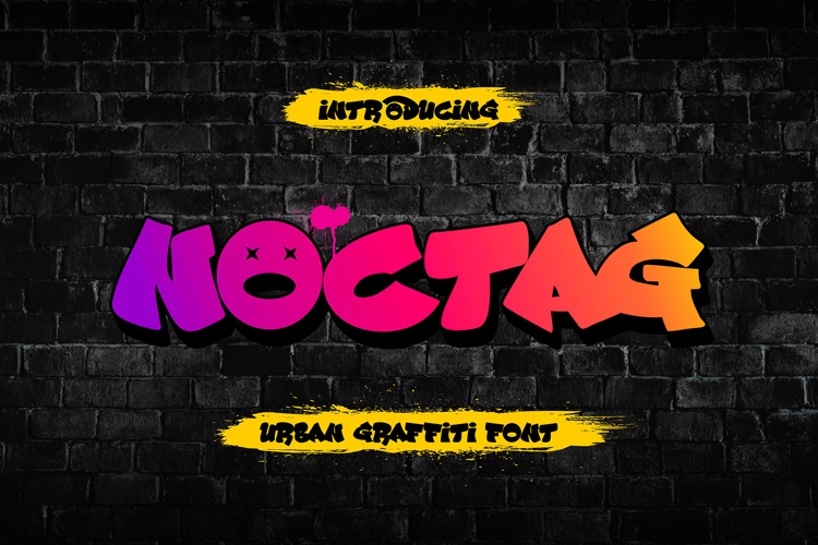 Noctag - Bold Urban Graffiti Display Typeface