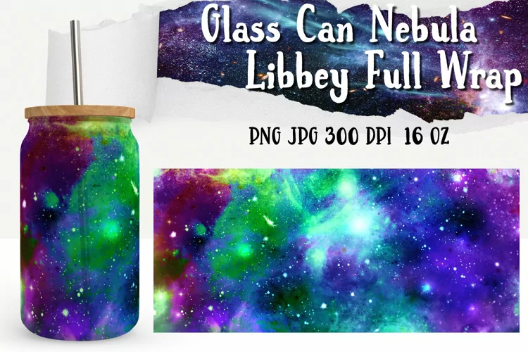 Nebula Can Glass Wrap. Libbey Glass Can Full Wrap.