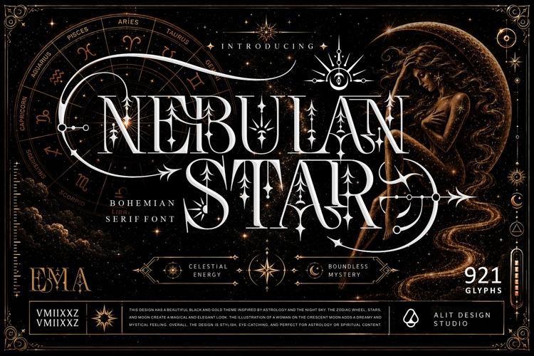 Nebulan Star Typeface