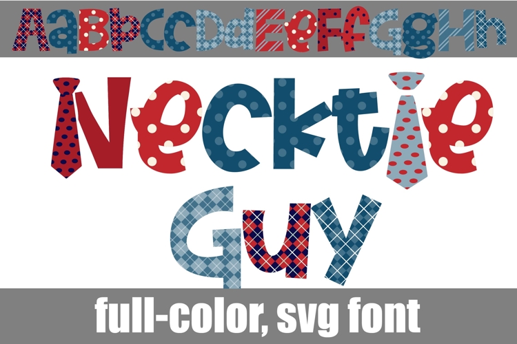 Necktie Guy Too Color Font