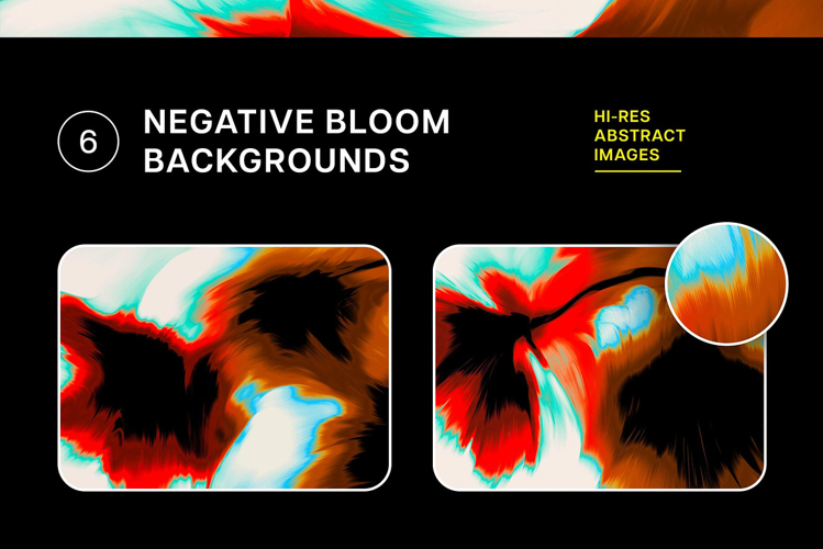 Negative Bloom Abstract Backgrounds