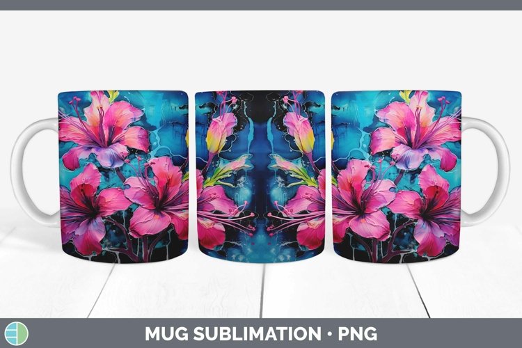 GorgeousNeon Mug Wrap design.