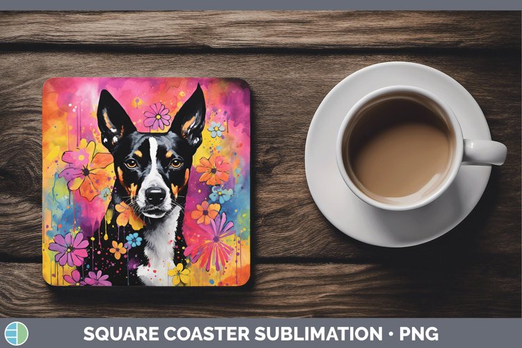 GorgeousNeon Square Coaster design.