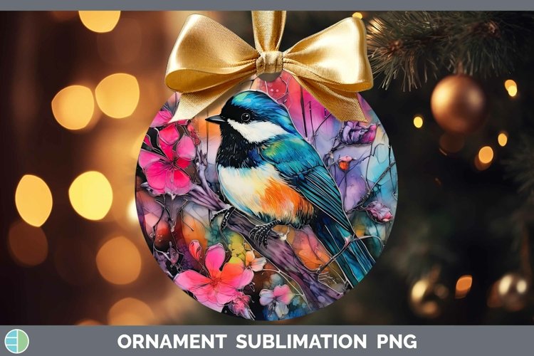 GorgeousNeon Birds Ornament design.