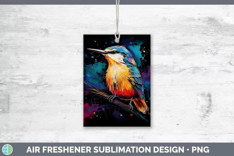 Neon Birds Nutha Air Freshener Sublimation Car Freshener Des