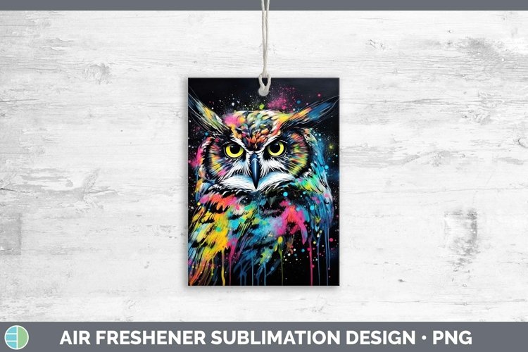 GorgeousNeon Birds Air Freshener design.