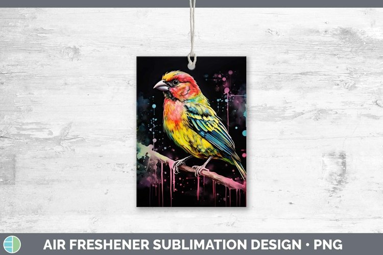 GorgeousNeon Birds Air Freshener design.