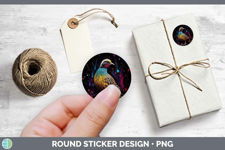 GorgeousNeon Birds Stickers design.