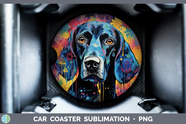 GorgeousNeon Car Coaster design.