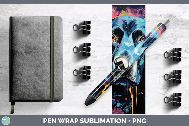 GorgeousNeon Pen Wrap design.