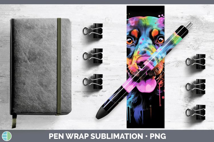 GorgeousNeon Pen Wrap design.