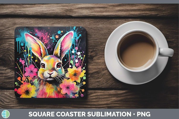 GorgeousNeon Square Coaster design.