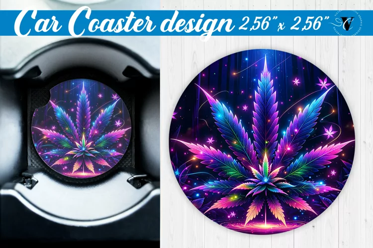 Car Coaster | Neon sublimation