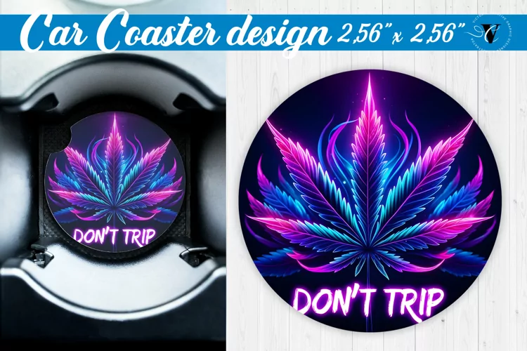 Car Coaster | Neon sublimation