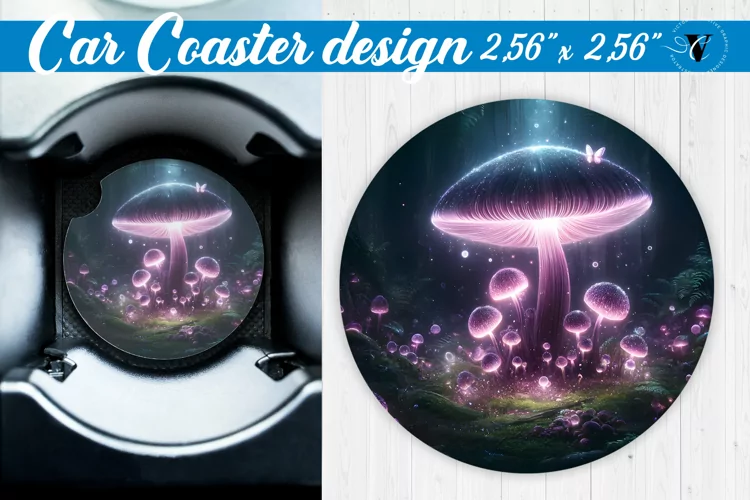 Car Coaster | Neon sublimation