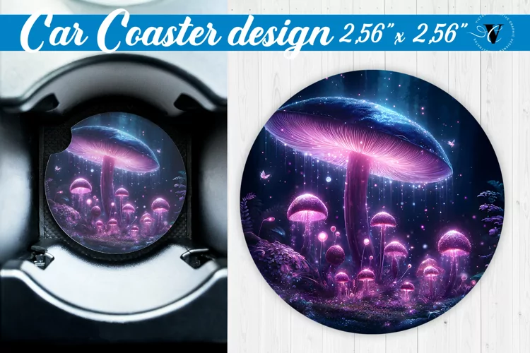 Car Coaster | Neon sublimation