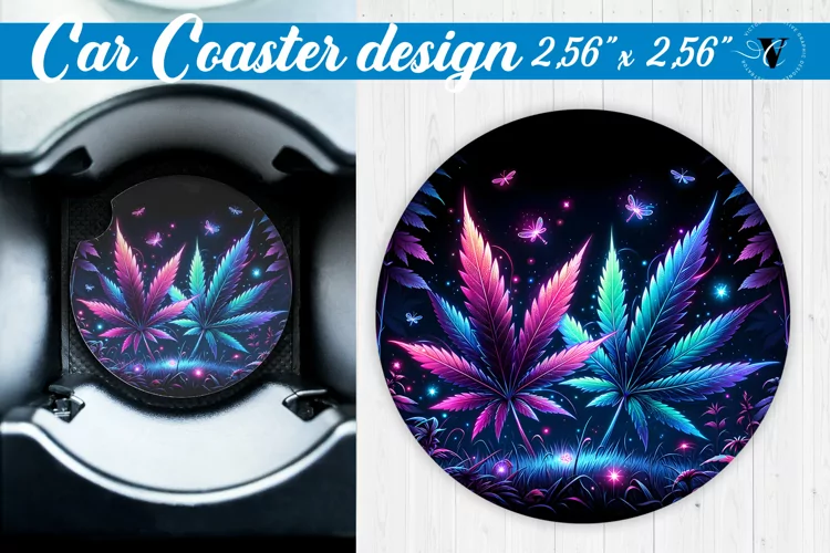 Car Coaster | Neon sublimation