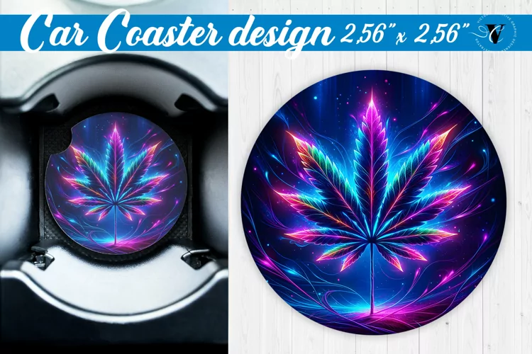 Car Coaster | Neon sublimation