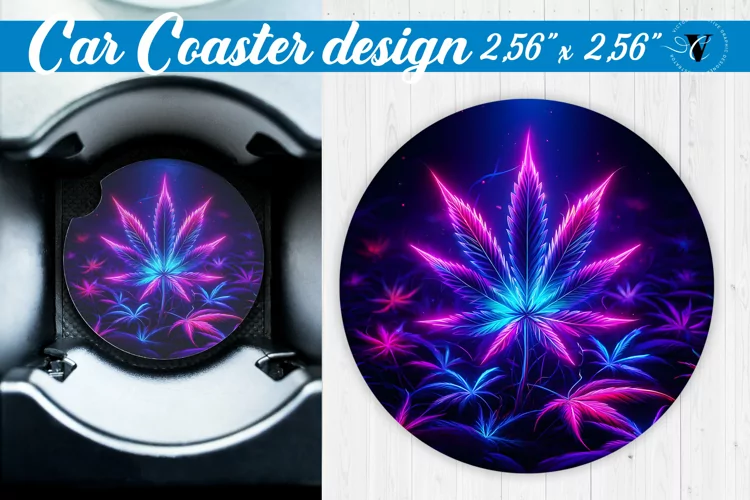 Car Coaster | Neon sublimation