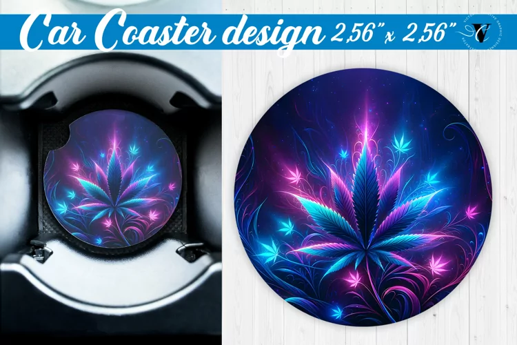 Car Coaster | Neon sublimation
