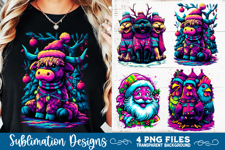 Preppy Rustic Christmas Patchwork Sublimation Designs
